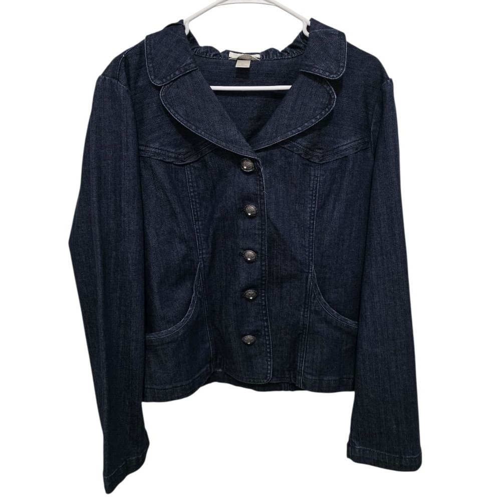 Christopher & Banks Dark Blue Jean Jacket